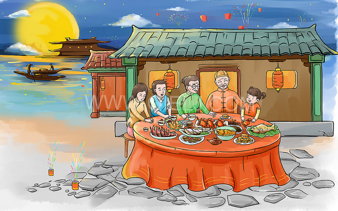 賞中秋圓月享美好時(shí)光，企鵝糧油機(jī)械祝您中秋團(tuán)圓快樂(圖2)